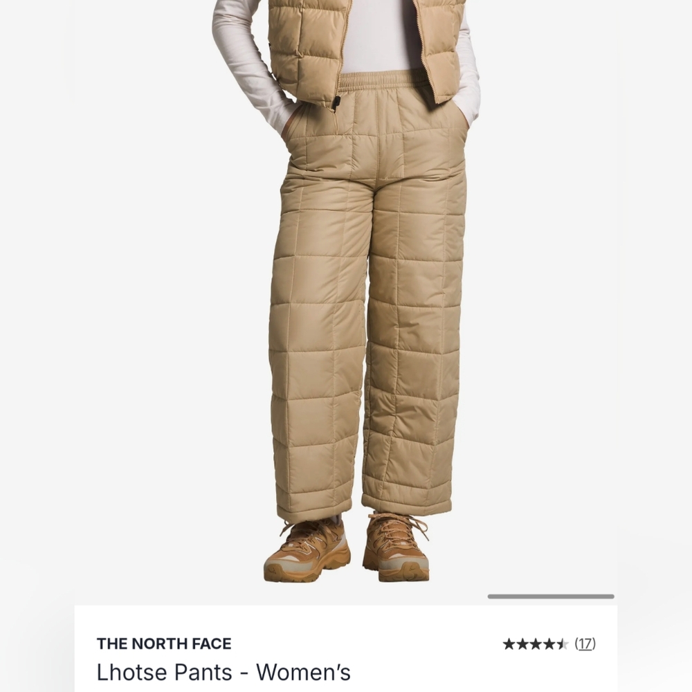 North Face Lhotse Puffy Pants in Khaki